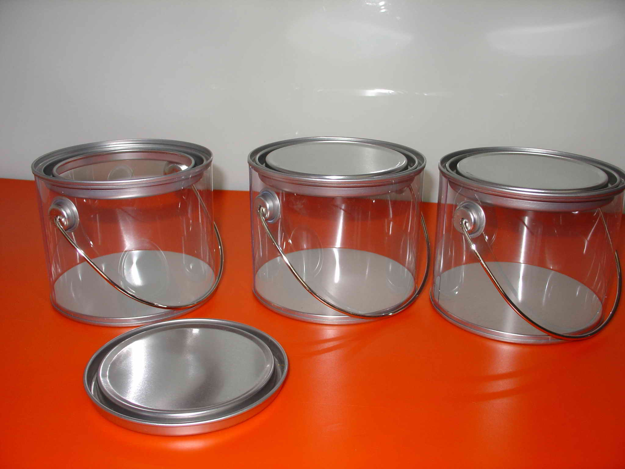 clear paint can,gift bucket,petg paint can,pvc bucket,pvc buckets,clear